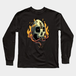 Skull fire Long Sleeve T-Shirt